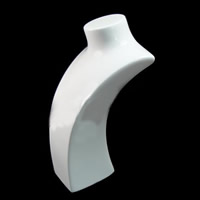 soporte de exhibición del collar plástico, resina, Busto, Blanco, 210x130x70mm, Vendido por UD