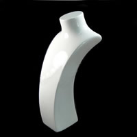 soporte de exhibición del collar plástico, resina, Busto, Blanco, 245x138x75mm, Vendido por UD