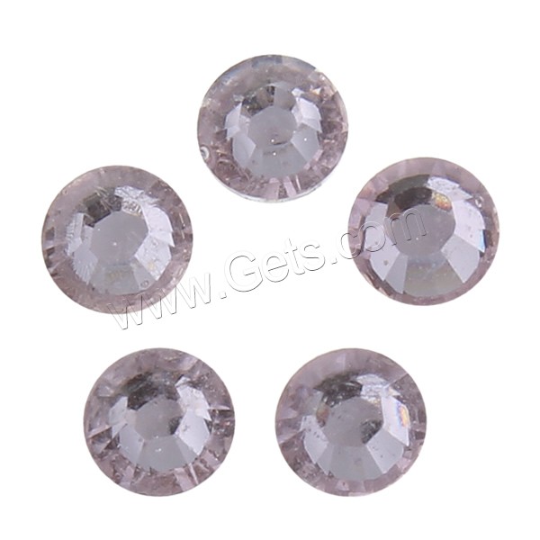 Resin Rhinestone Cabochon, Flat Round, silver color plated, different size for choice & flat back & faceted, more colors for choice, Sold By Bag