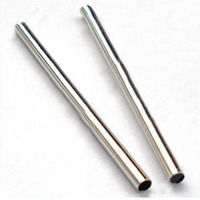 Brass Tube Beads, plated 