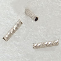 Brass Tube Beads, plated 