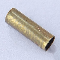 Brass Tube Beads, plated Approx 1.5mm 