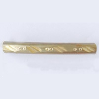 Brass Tube Beads, plated Approx 4mm 