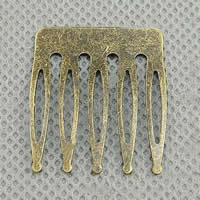 Dekoratives Haarkämmchen, Eisen, plattiert, keine, frei von Nickel, Blei & Kadmium, 26x23x0.7mm, 5000PCs/Tasche, verkauft von Tasche