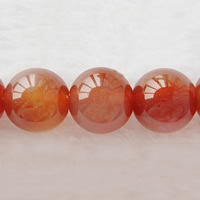 Natural Red Agate Beads, Round Approx 1-1.5mm Inch 