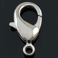 Brass Lobster Claw Clasp, plated 15mm Approx 1.5mm 