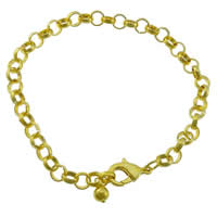 Brass Bracelets, rolo chain 5mm Approx 8.5 Inch 