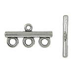 Zinc Alloy Connector Bar, plated, 1/3 loop nickel, lead & cadmium free Approx 1mm, Approx 