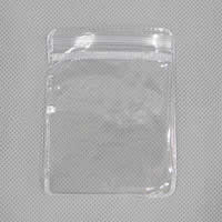 Sac à fermeture à glissière, plastique, rectangle, transparent & multiple tailles pour le choix Vendu par sac