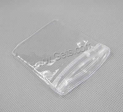 Sac à fermeture à glissière, plastique, rectangle, transparent & multiple tailles pour le choix, 100PC/sac, Vendu par sac
