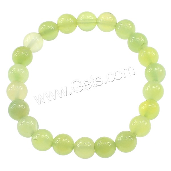 Green Agate Bracelet, natural, different size for choice, Length:Approx 7.5 Inch, Sold By Strand