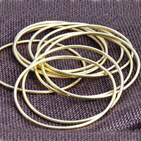 Brass Bangle, 18K gold plated Inner Approx 60mm Approx 7.5 Inch 
