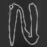 Cadena de collar de cable enlazado de latón, metal, chapado, cadena de cuerda, más colores para la opción, 2mm, longitud:17 Inch, Vendido por Sarta