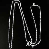 Messing Kabel-Verbindungs-Halsketten-Kette, plattiert, Twist oval, keine, 1.2mm, Länge:18 ZollInch, verkauft von Strang