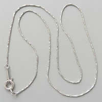 Messing Kabel-Verbindungs-Halsketten-Kette, plattiert, Boston-Kette, keine, 0.5mm, Länge:16 ZollInch, 120SträngeStrang/Menge, verkauft von Menge