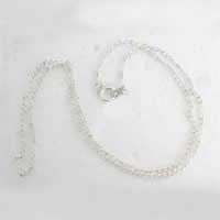 Messing Kabel-Verbindungs-Halsketten-Kette, plattiert, Twist oval, keine, 2mm, Länge:18 ZollInch, verkauft von Strang