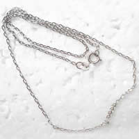 Латунная Цепочка "Кабель" для ожерелья
, Латунь, Другое покрытие, Овальный цепь, Много цветов для выбора длина:17.5 дюймовый, продается Strand