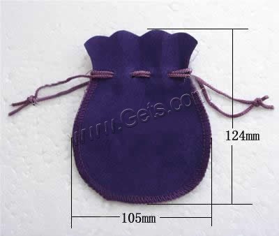 Velvet Jewelry Pouches Bags, Velveteen, with Nylon Cord, more colors for choice, 500PCs/Lot, Sold By Lot