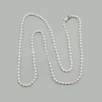 Латунная Цепочка "Кабель" для ожерелья
, Латунь, Другое покрытие, мяч цепь, Много цветов для выбора, 1.5mm, длина:17 , продается Strand