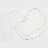 Brass Cable Link Necklace Chain, plated, snake chain 12mm,1.2mm Inch 