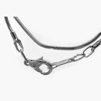 Cadena de collar de cable enlazado de latón, metal, chapado, cadena de la serpiente, más colores para la opción, 1.2mm, longitud:40 Inch, Vendido por Sarta