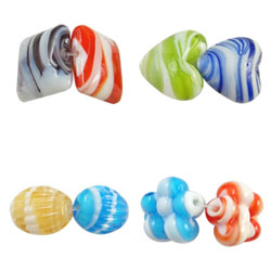 Plated Lampwork Beads