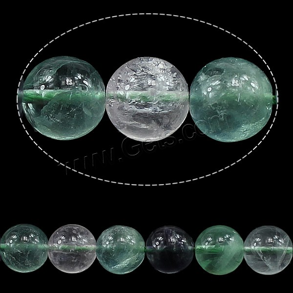 grüner Fluorit Perle, rund, verschiedene Größen vorhanden, verkauft von PC