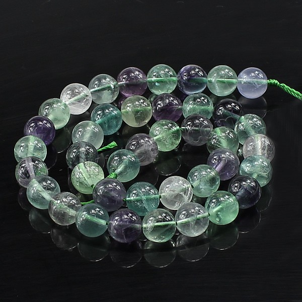 grüner Fluorit Perle, rund, verschiedene Größen vorhanden, verkauft von PC
