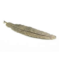 Brass Leaf Pendants, plated Approx 2.5mm 