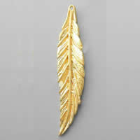 Brass Leaf Pendants, plated Approx 1.5mm 