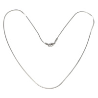 Fashion Stainless Steel Necklace Chain, snake chain, original color, 1.5mm Inch 