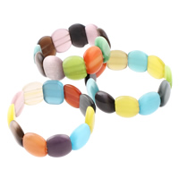Bracelets Chatoyant, Oeil de chat, couleurs mélangées Environ 7.5 pouce Vendu par sac