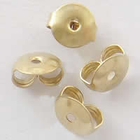 Brass Tension Ear Nut, plated, with letter pattern Approx 1mm 