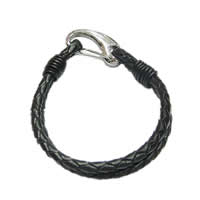 Cowhide Bracelets, 316 stainless steel lobster clasp 5mm 