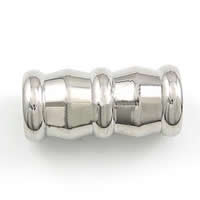 Stainless Steel Large Hole Beads, 316 Stainless Steel, Tube, original color Approx 7mm 