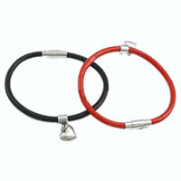 Cowhide Bracelets, with 316 Stainless Steel 11mm, 4mm 
