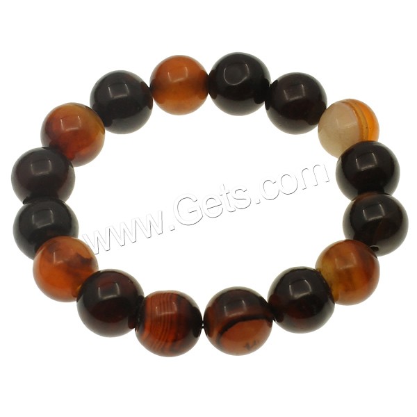 Miracle Agate Bracelet, Round, different size for choice, Length:Approx 7.5 Inch, Sold By Strand
