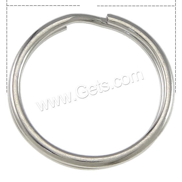 Stainless Steel Split Ring, Donut, different size for choice, original color, Sold By PC