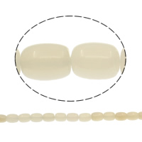 Natürliche Weiße Achat Perlen, Weißer Achat, Zylinder, 13x18mm, Bohrung:ca. 1.5mm, Länge:ca. 15.7 ZollInch, ca. 22PCs/Strang, verkauft von Strang