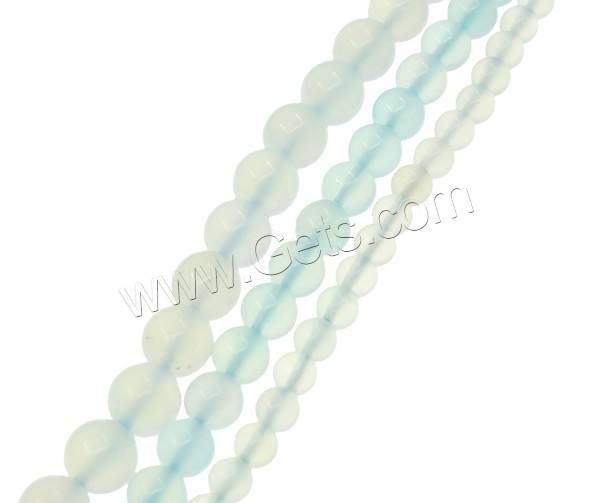 Aquamarine Beads, Round, March Birthstone & different size for choice, Hole:Approx 1mm, Length:Approx 15 Inch, Sold By Strand