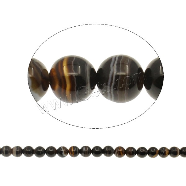 Natural Lace Agate Beads, Round, different size for choice, Grade A, Hole:Approx 1mm, Length:Approx 15.3 Inch, Sold By Strand