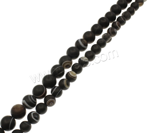Natural Tibetan Agate Dzi Beads, Round, one-eyed & different size for choice & frosted, Hole:Approx 1mm, Length:Approx 15.1 Inch, Sold By Strand