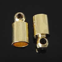 Brass End Cap, Tube, plated Approx 1, 3mm 