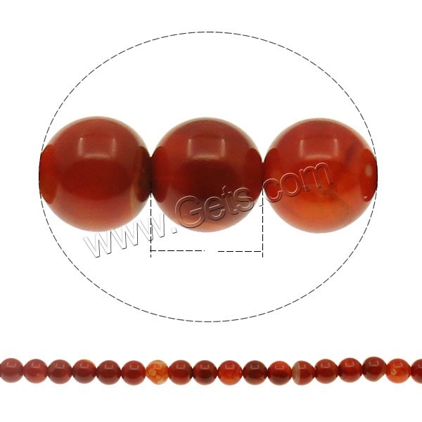 Agate Beads, Round, different materials for choice, Hole:Approx 1.5mm, Length:Approx 15 Inch, Sold By Strand
