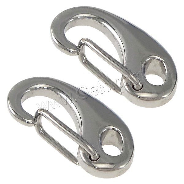 Stainless Steel Key Clasp, more sizes for choice, original color, Sold By PC