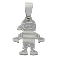 Stainless Steel Pendants, Boy, original color Approx 