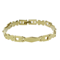 Brass Bracelets, gold color plated, nickel, lead & cadmium free  Approx 7 Inch 