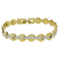 Brass Bracelets, plated, two tone, nickel, lead & cadmium free Approx 7.5 Inch 