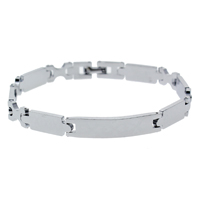 Brass Bracelets, platinum color plated, nickel, lead & cadmium free  Approx 7.5 Inch 