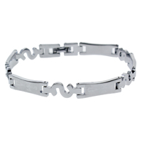 Brass Bracelets, platinum color plated, nickel, lead & cadmium free  Approx 7 Inch 